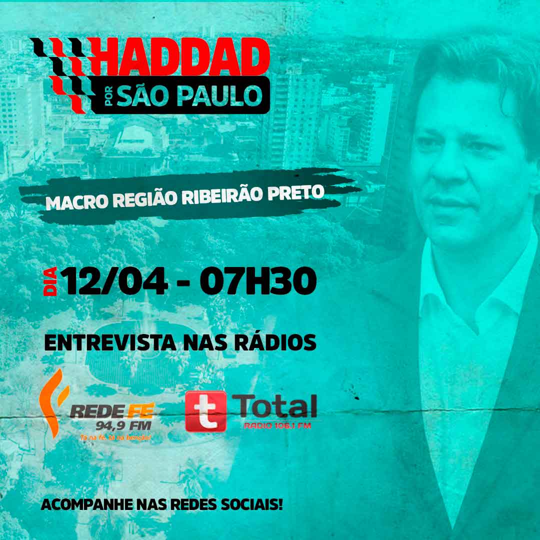 Fernando Hadad Em Entrevista Exclusiva, Ao Vivo, No Voz Metropolitana