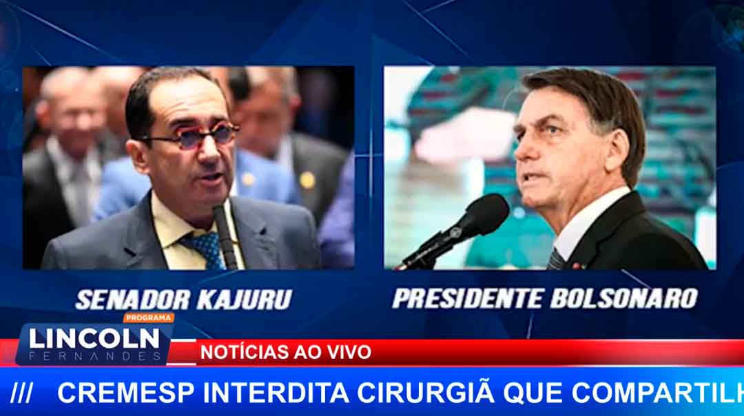 Senador Jorge Kajuru Grava Conversa Com Bolsonaro