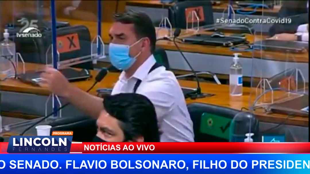 Confusão Na Cpi Da Covid  Flávio Bolsonaro Chama Renan Calheiros De Vagabundo!