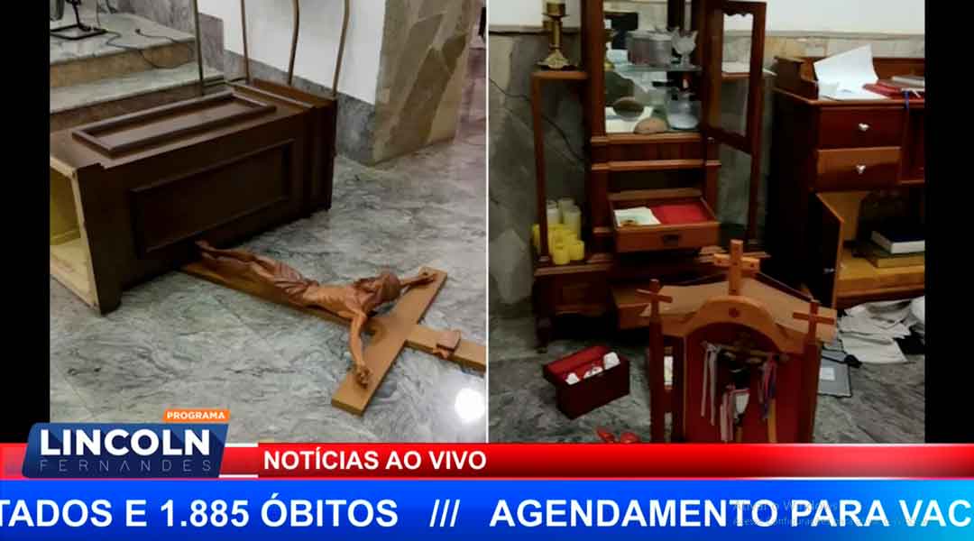 Furto E Destruição Em Igreja Na Cidade De Piranji