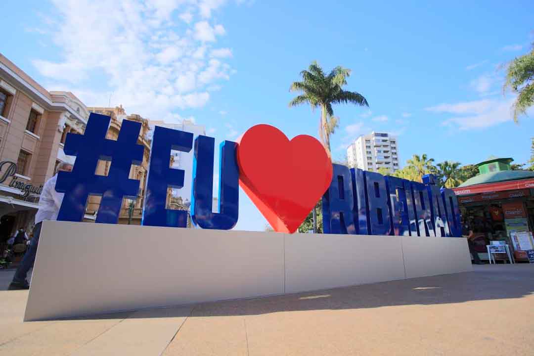 Totem “Eu Amo Ribeirão” É Inaugurado No Calçadão