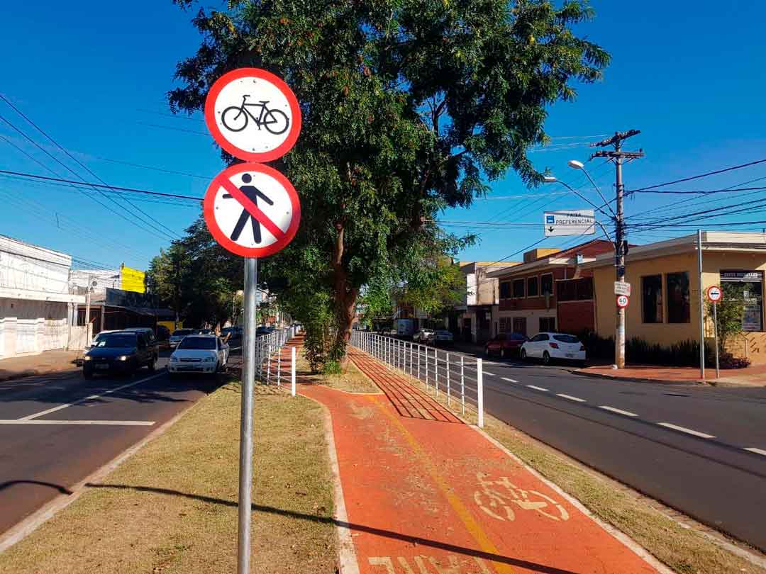 Transerp Implanta Novas Placas Na Ciclovia Da Avenida Do Café