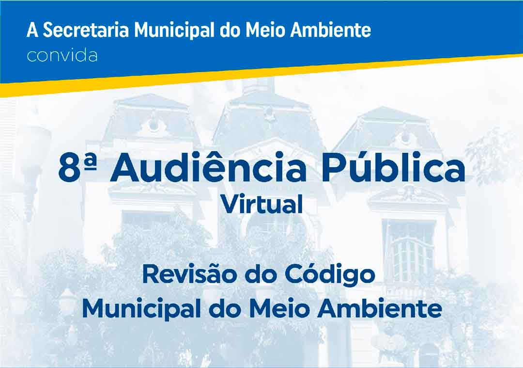 Código Do Meio Ambiente Será Discutido Na Próxima Quinta-Feira