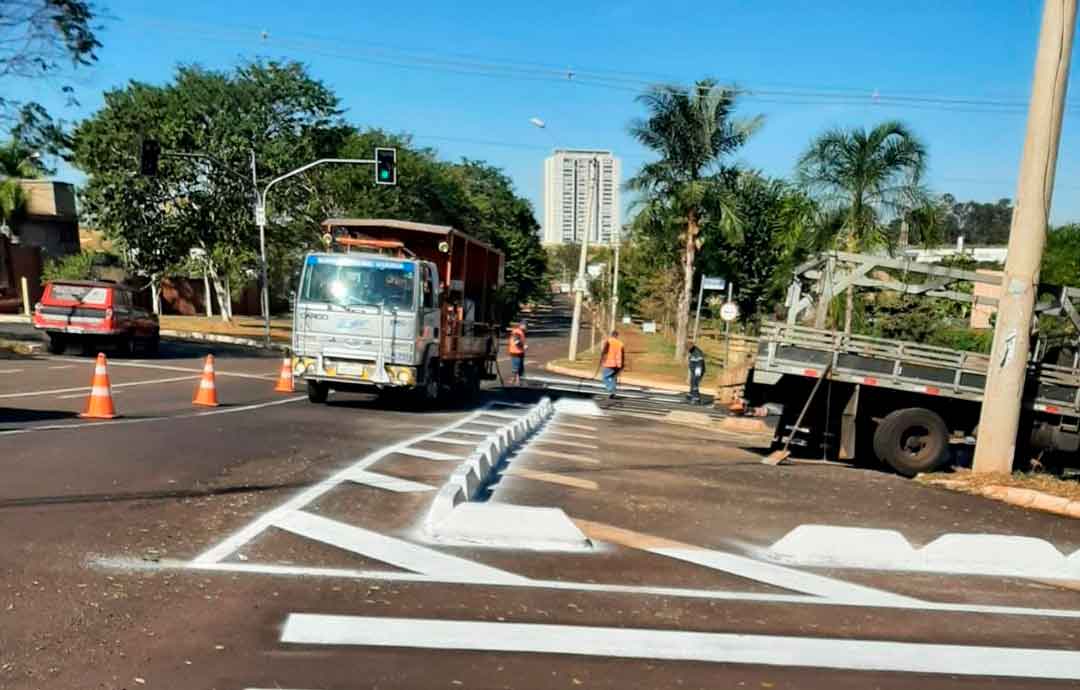 Transerp Reforça Sinalização Em Cruzamento Da Região Sul