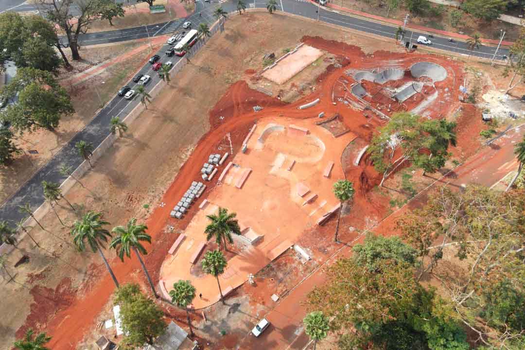 80% Das Obras Da Pista De Skate No Parque Maurilio Biagi Estão Concluídas