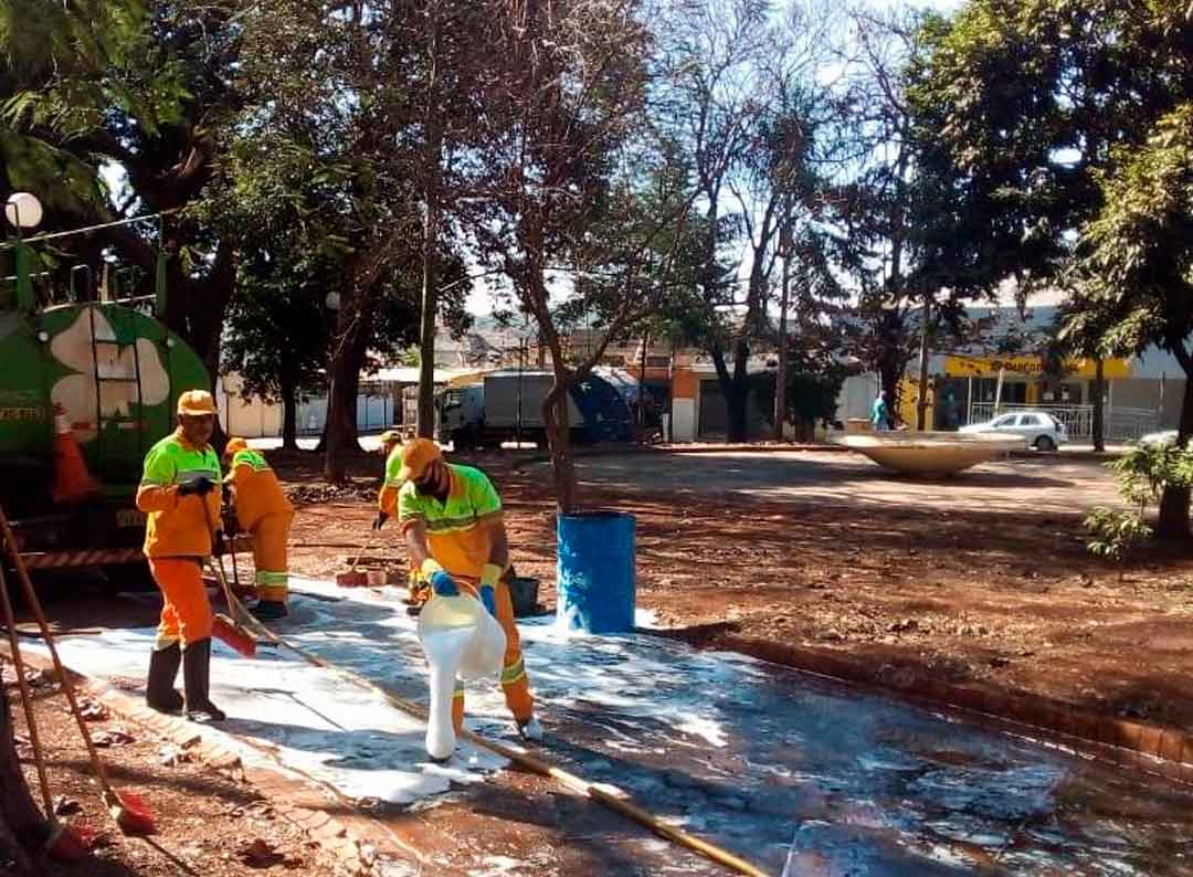 Praça Coração De Maria Recebe Ação De Limpeza Urbana