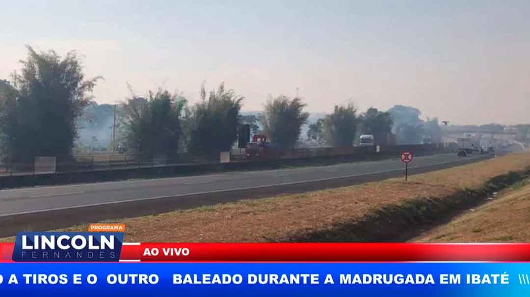 Incêndio Causa Interdição De Trecho Da Anhanguera Em Ribeirão