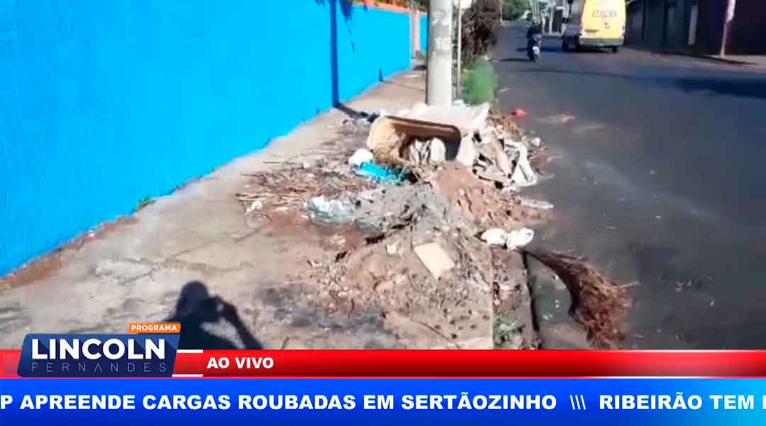 Denúncia De Lixo Doméstico E Entulho Em Porta Da Escola No Ipiranga