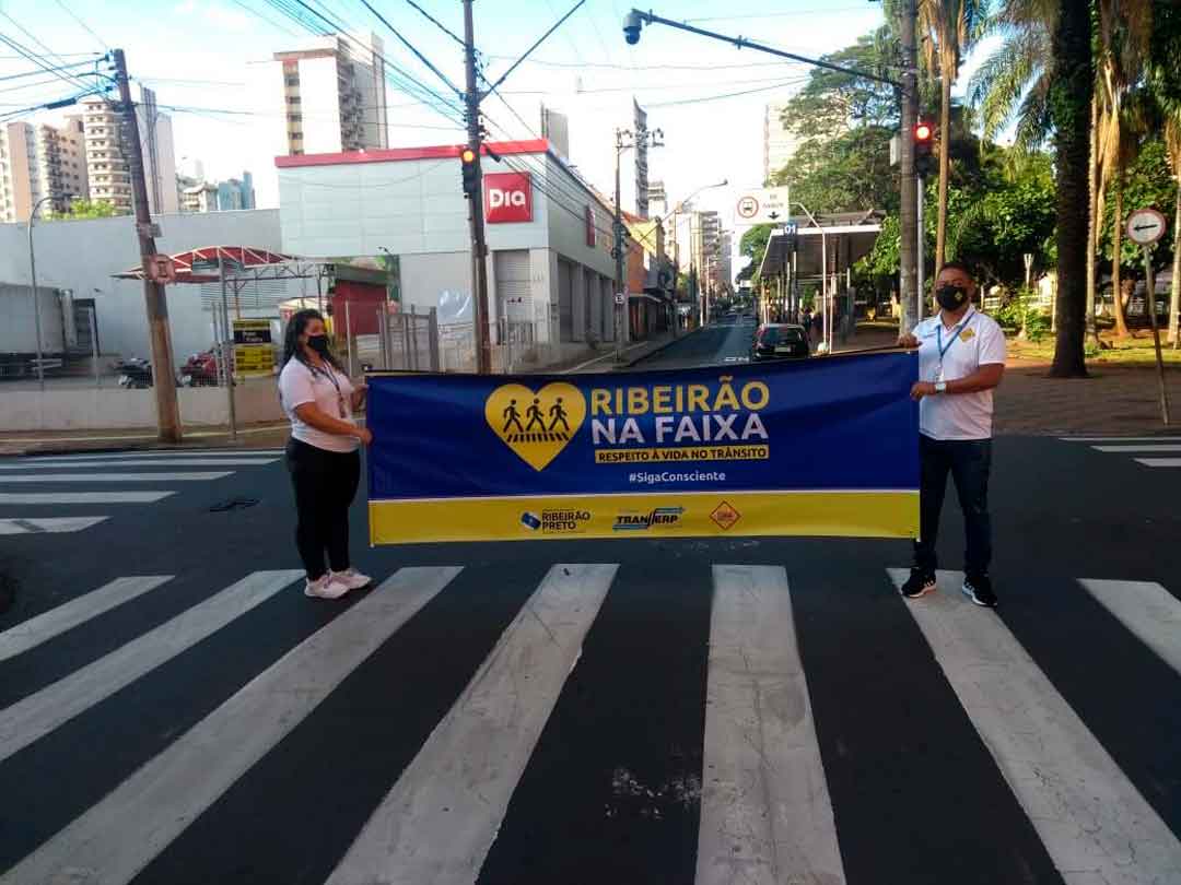 Campanha “Ribeirão Na Faixa” Realiza Nova Ação Na Região Central