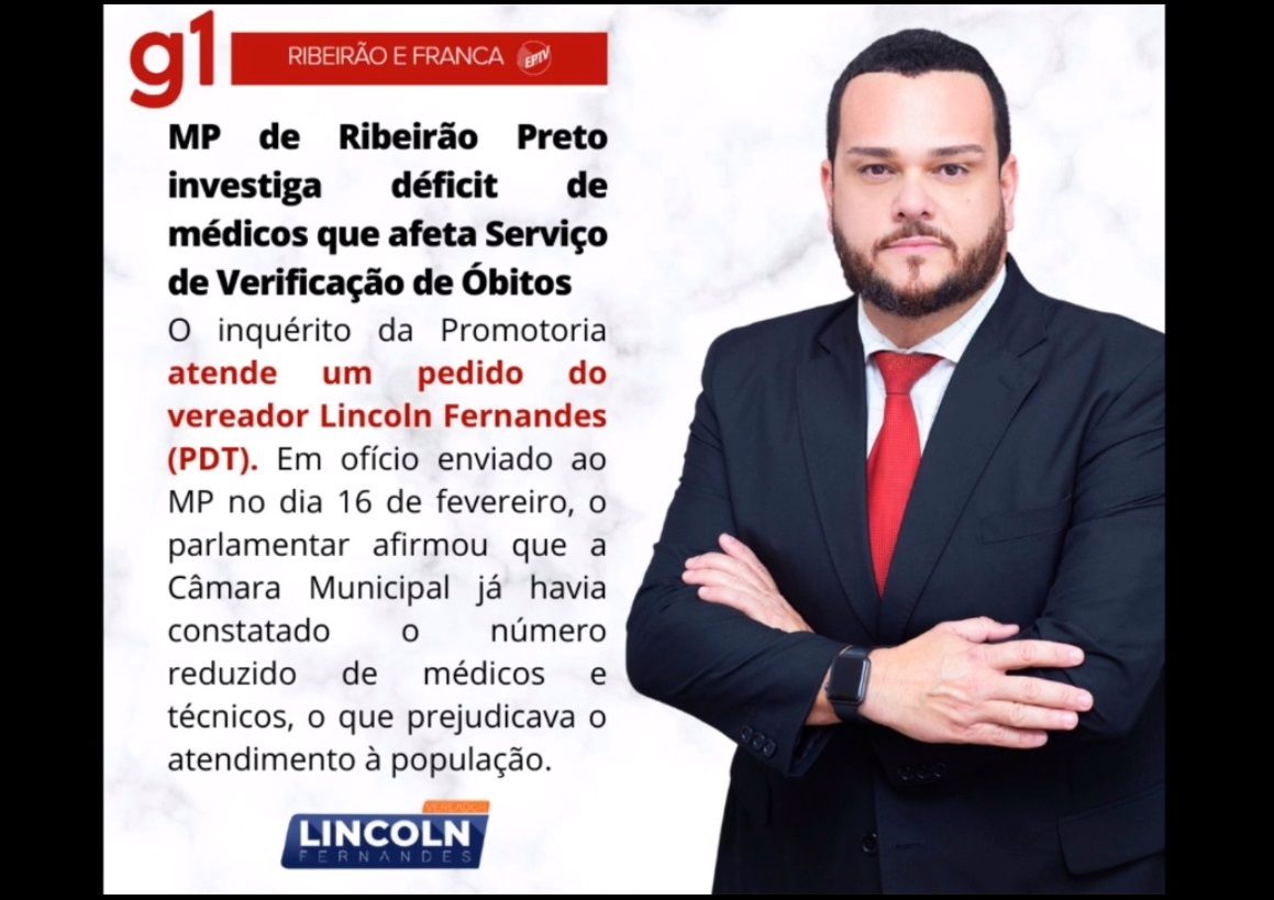 Ministério Público Abre Inquérito Civil A Pedido De Lincoln Fernandes Para Investigar Irregularidade