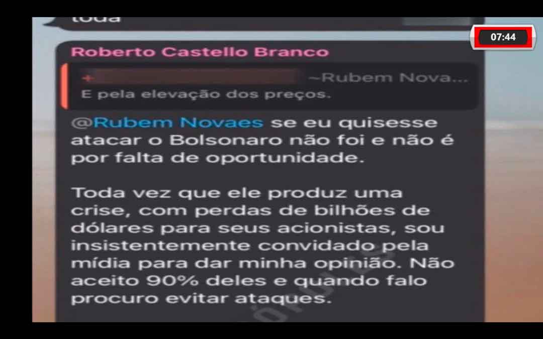 Ex-Presidente Da Petrobras Diz Que Celular Tinham Mensagens Que Incriminam Jair Bolsonaro