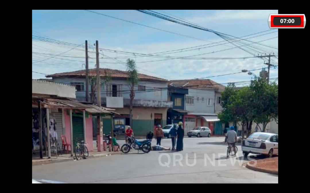 Mulher É Atropelada E Fica Ferida, No Jardim Progresso