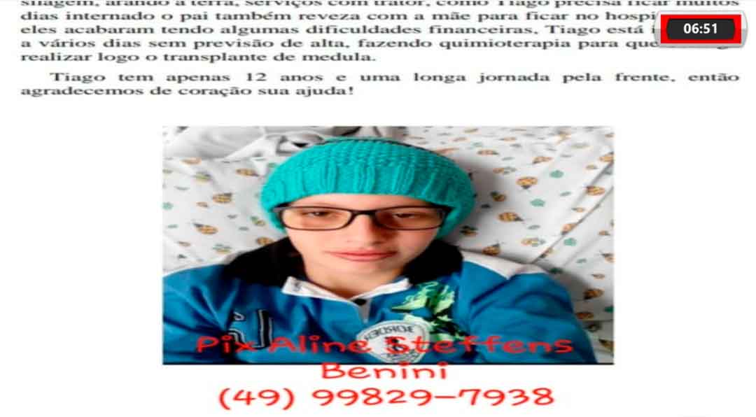 Adolescente Faz Apelo Por Ajuda Para Lutar Contra A Leucemia