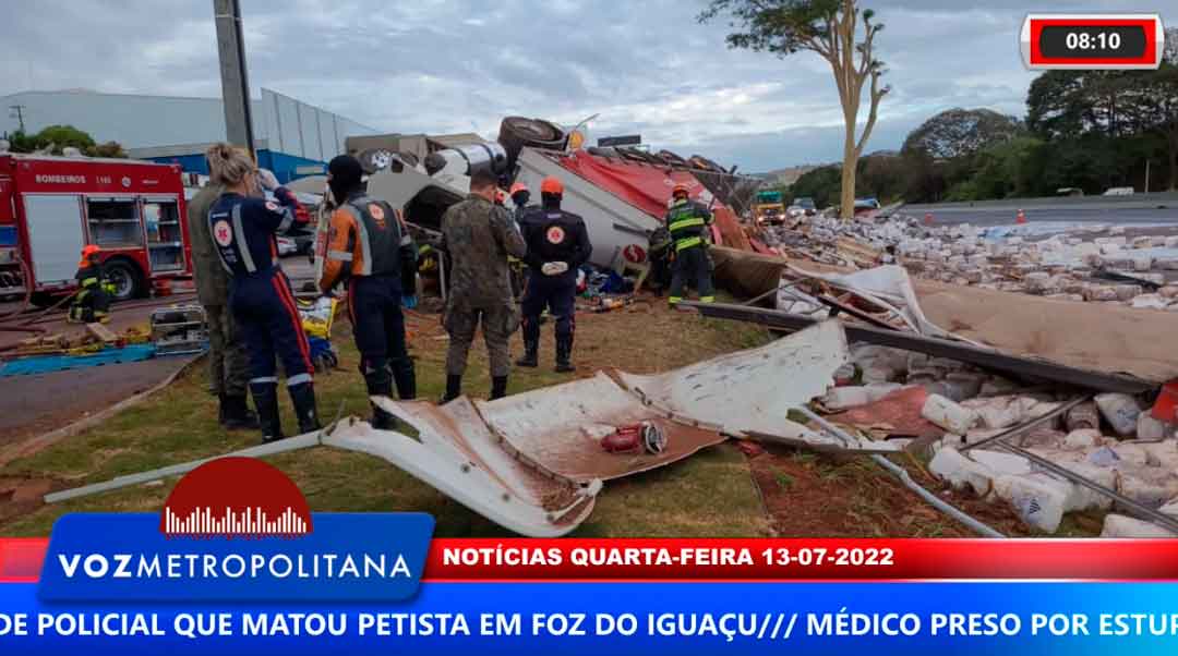 Caminhão Tomba Dentro Do Posto Bandeirantes Em Ribeirão Preto