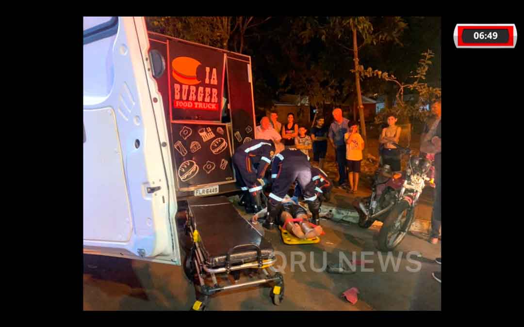 Motociclista Perde Controle E Atinge Food Truck No Planalto Verde, Em Ribeirão Preto