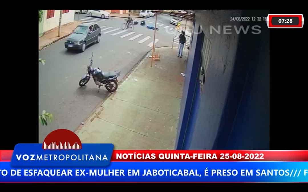 Duas Pessoas Ficam Feridas Em Um Acidente No Bairro Ipiranga