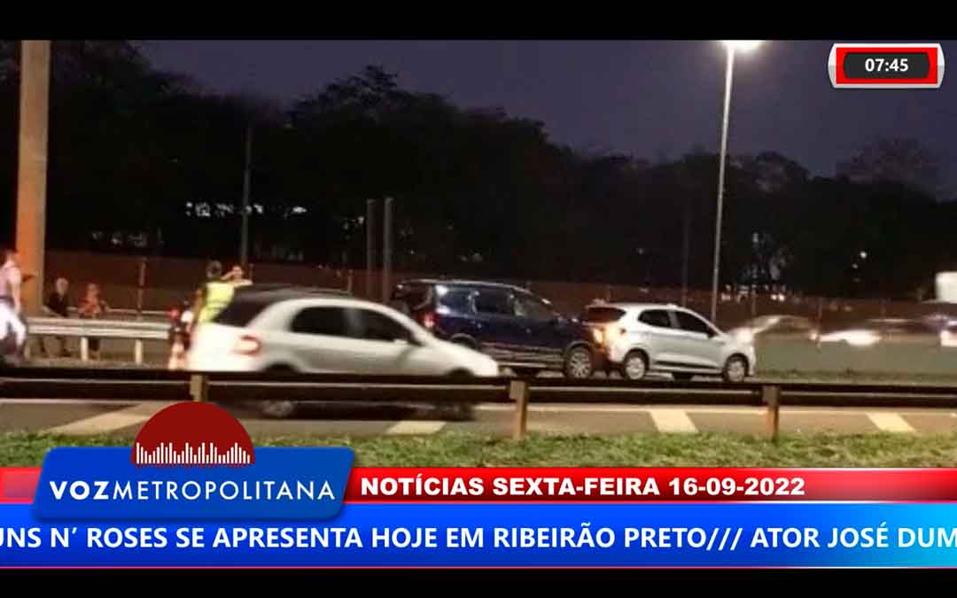 Engavetamento Provoca Interdição Na Rodovia Anhanguera Em Ribeirão Preto