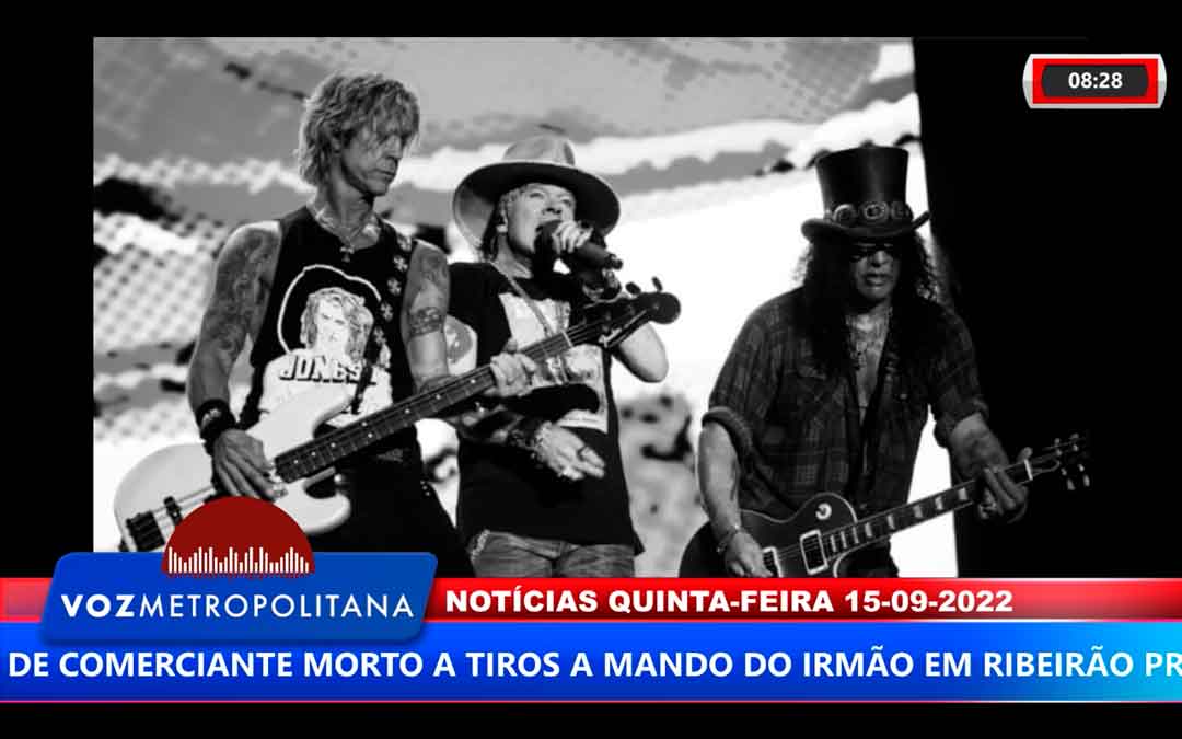 Guns N&#8217; Roses Chega Em Ribeirão Nessa Quarta Feira