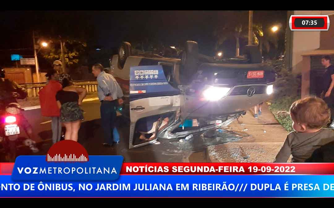 Três Pessoas Ficam Feridas Em Capotamento De Van Na Jerônimo Gonçalves