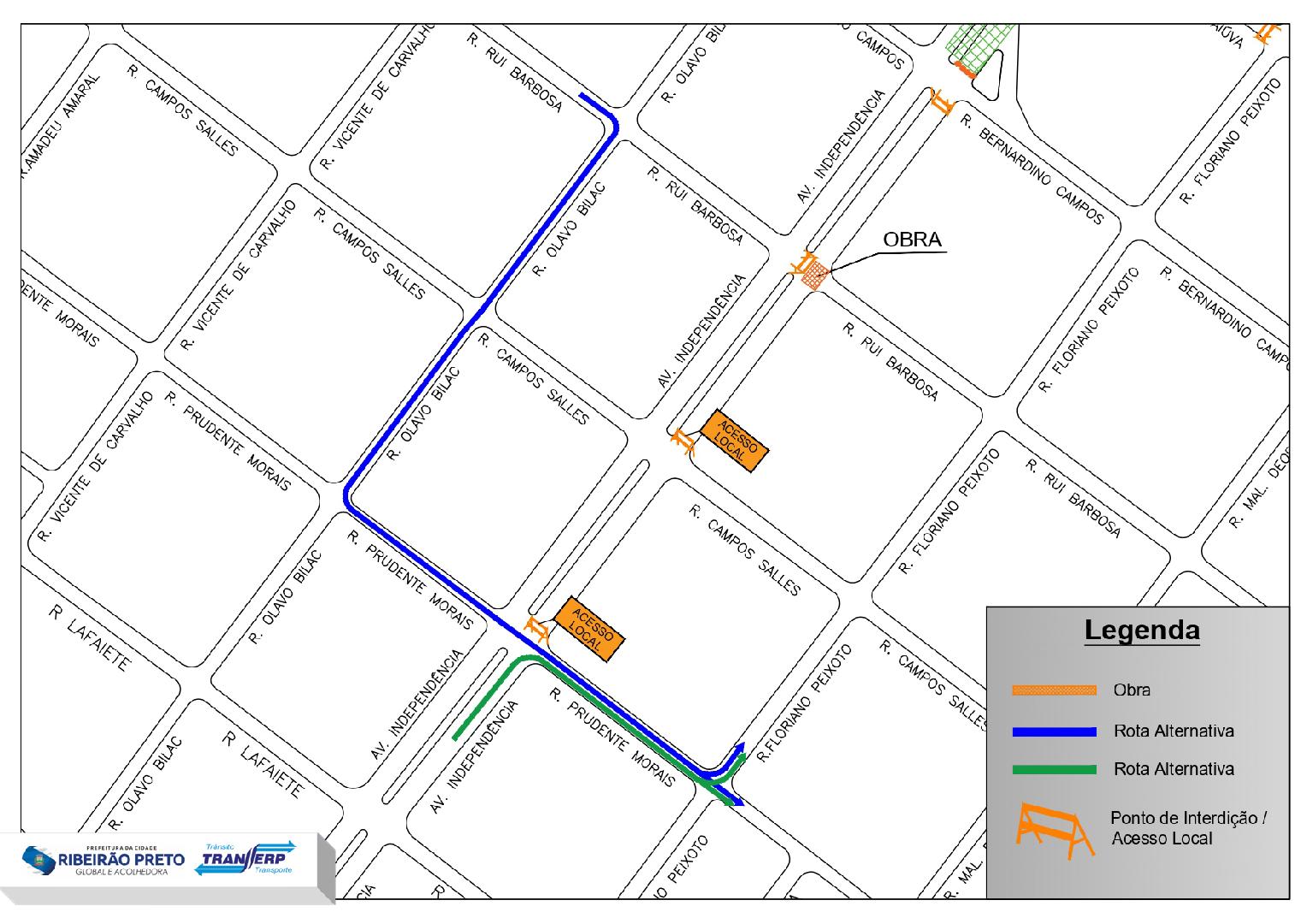 Cruzamento Da Rua Rui Barbosa Com A Avenida Independência Será Interditado