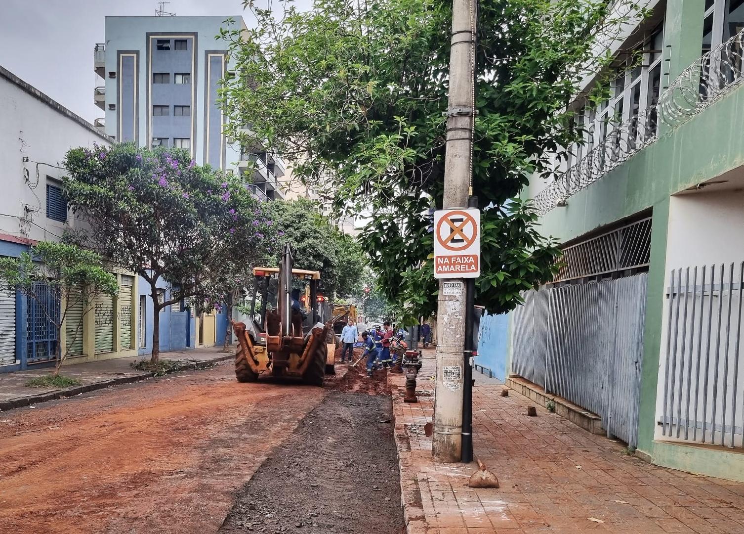 Saerp Implanta 100 Metros De Rede Nova No Centro