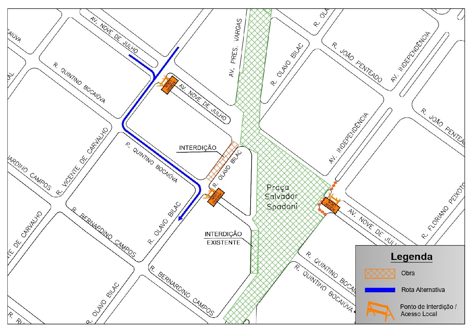 Rua Olavo Bilac Terá Trecho Interditado Para Obra Do Túnel