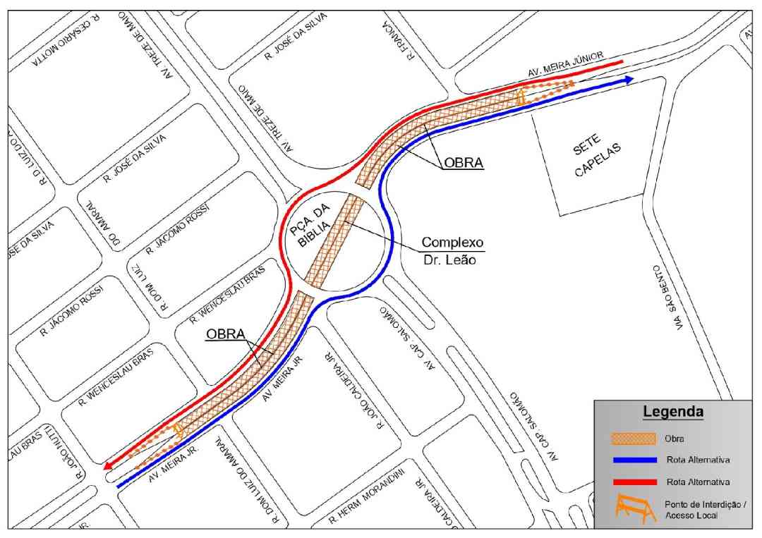 Trincheira Da Avenida Meira Júnior Será Interditada No Domingo, Dia 16