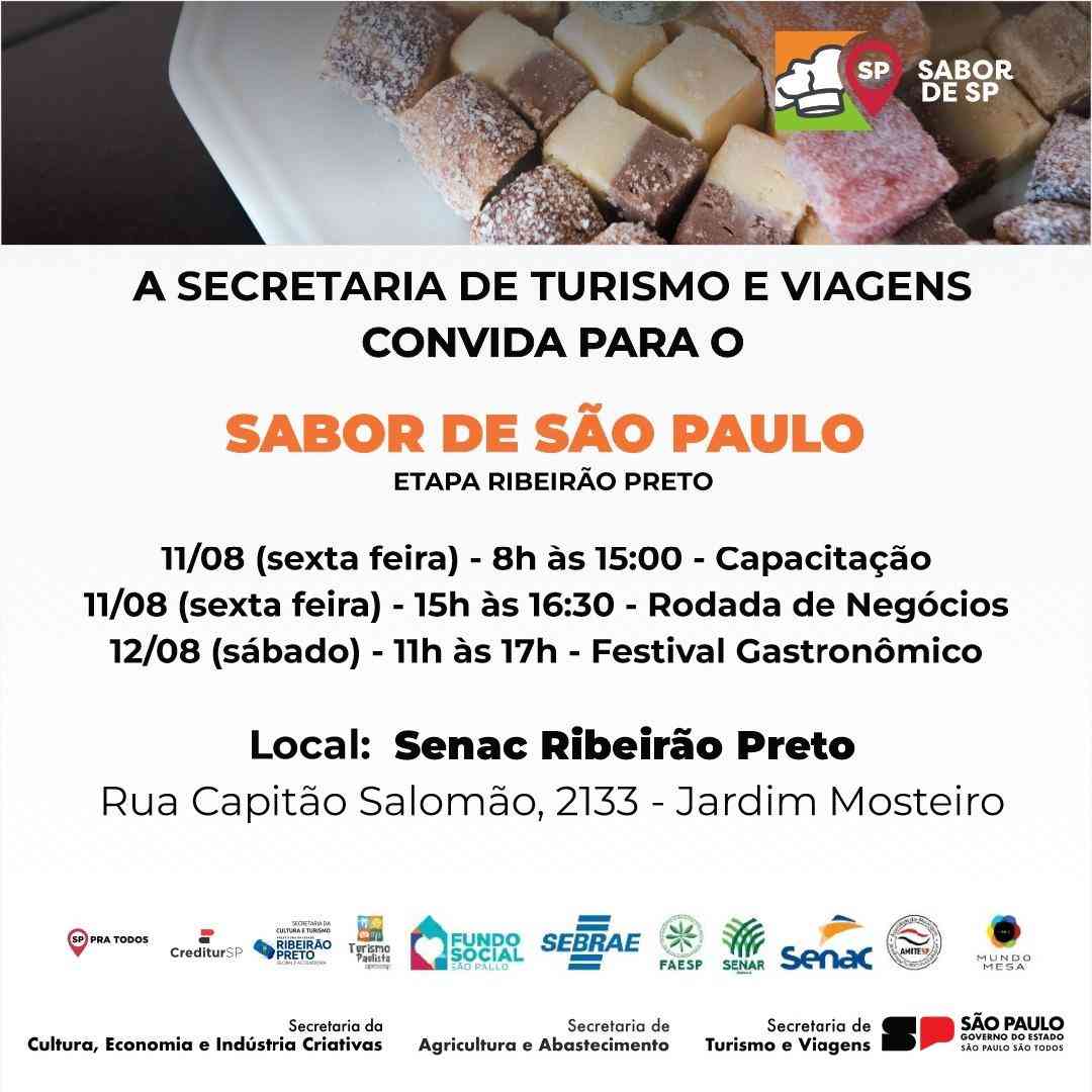 Ribeirão Preto Recebe Etapa Regional Do “Festival Sabor De Sp 2023”