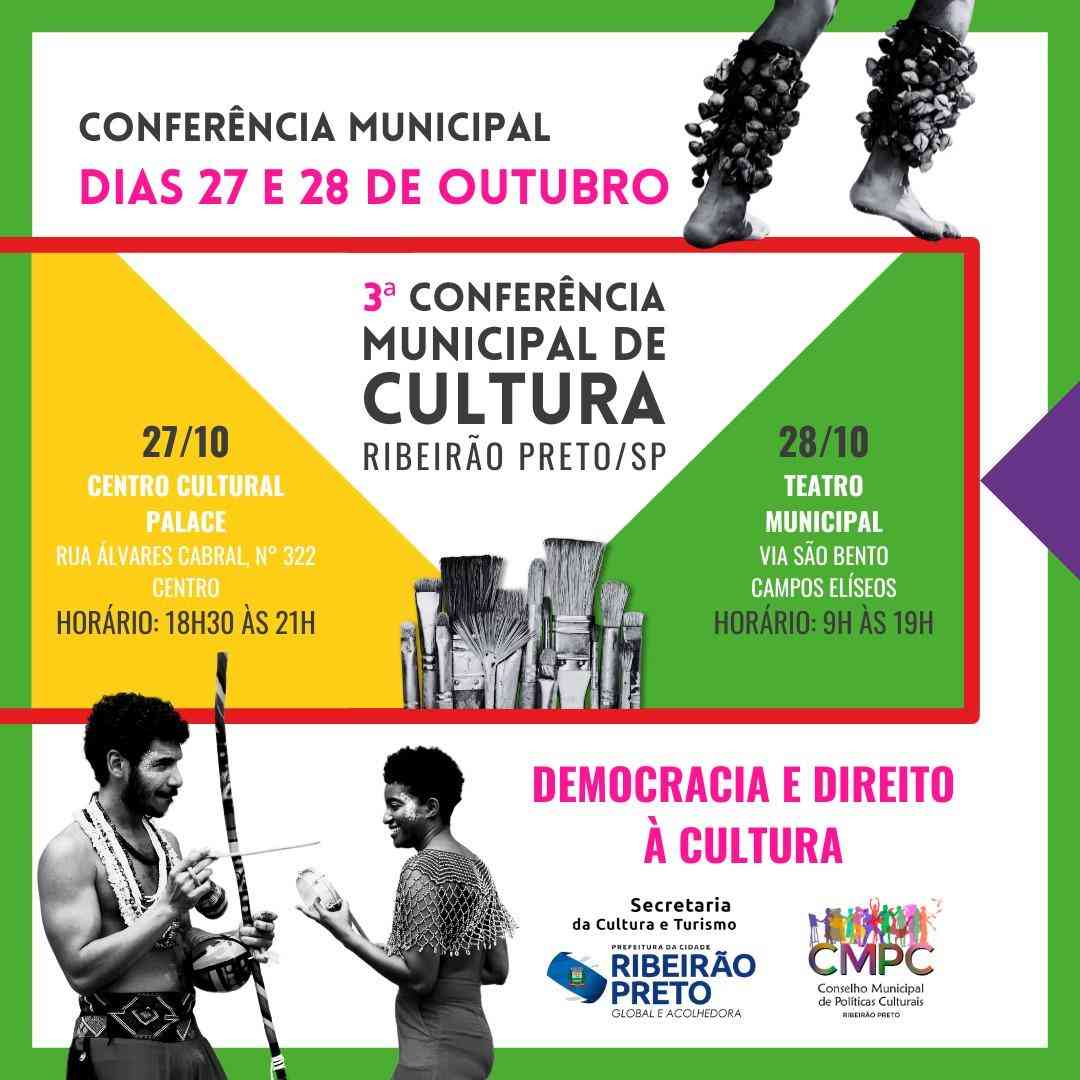 Ribeirão realiza a 3ª Conferência Municipal de Cultura