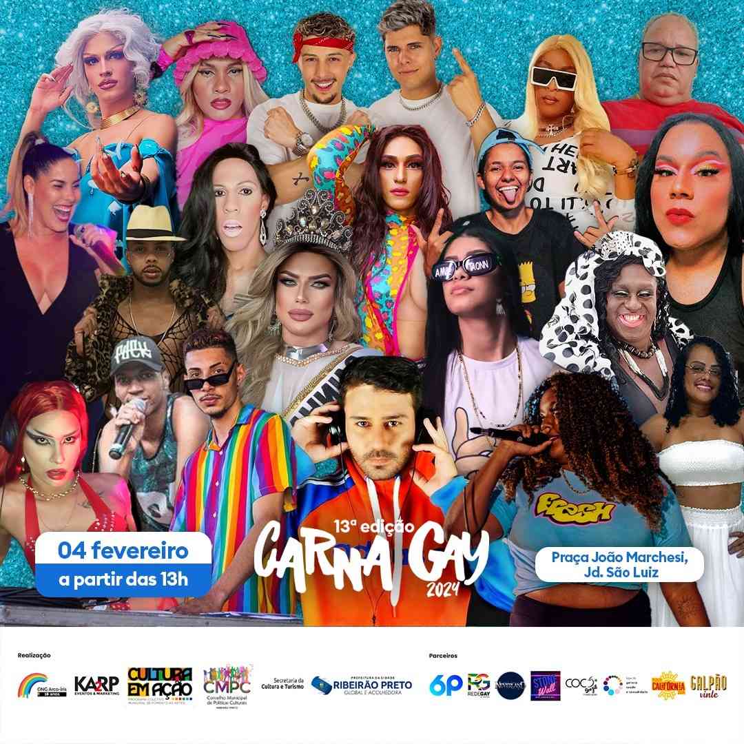 Corte da diversidade da 13ª edição do Carna Gay 2024 será recebida pelo prefeito de Ribeirão Preto