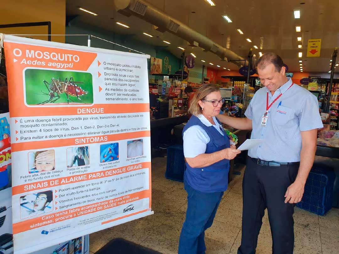 Saúde promove exposição sobre ciclo evolutivo do mosquito transmissor da dengue