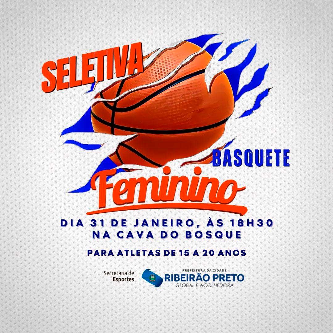 Secretaria de Esportes abre seletiva para time feminino de basquete