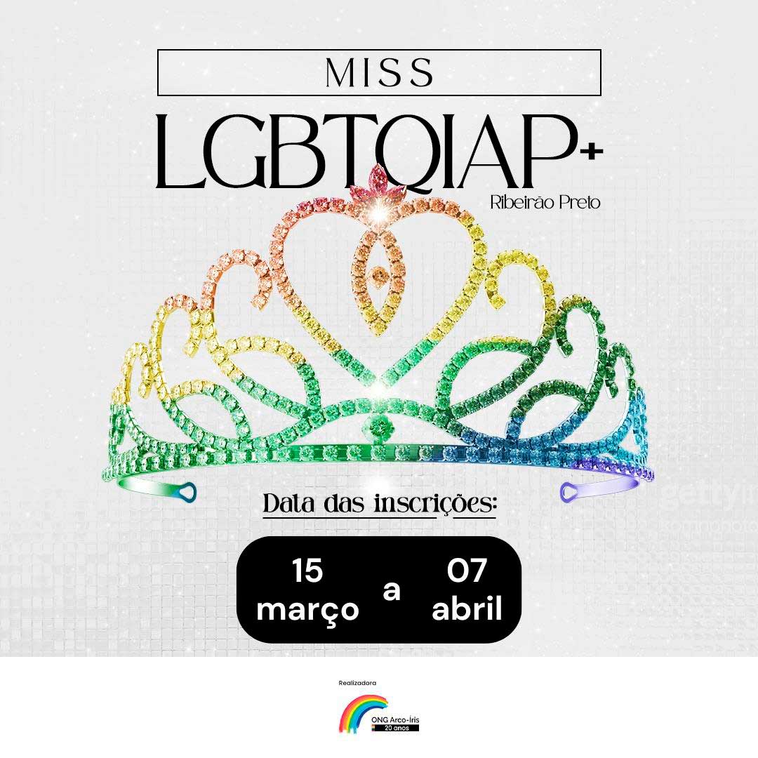 Abertas as inscrições para o Miss e Mister LGBTQIAP+ e participação artística na 20ª Parada