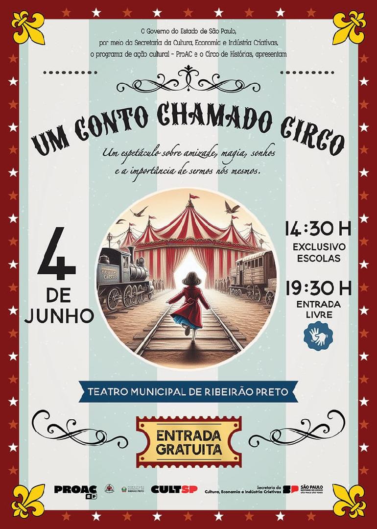 Circo de Histórias traz “Um Conto Chamado Circo” ao palco do Teatro Municipal