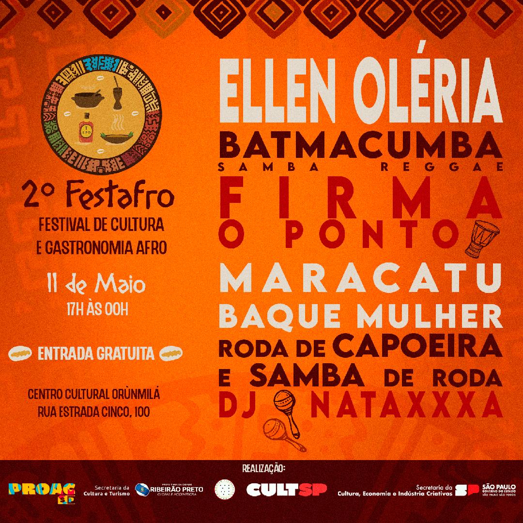 Show de Ellen Oléria é destaque em festival de cultura e gastronomia Afro