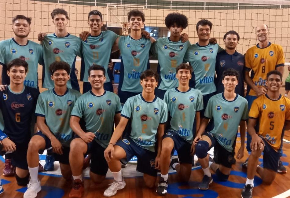 Novo Vôlei Ribeirão AABB parceiro da Secretaria de Esportes se classifica para a segunda fase dos Jogos da Juventude 2024