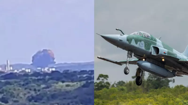 Caça da FAB cai durante voo de treinamento no Rio Grande do Norte