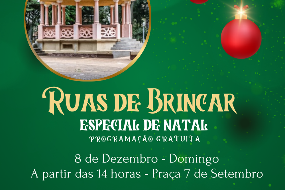 “Ruas de Brincar” leva diversão e atividades culturais gratuitas à Praça Sete de Setembro