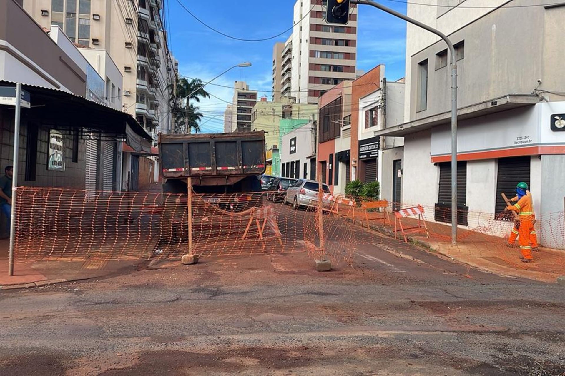 Rua São José tem trecho com nova interdição total