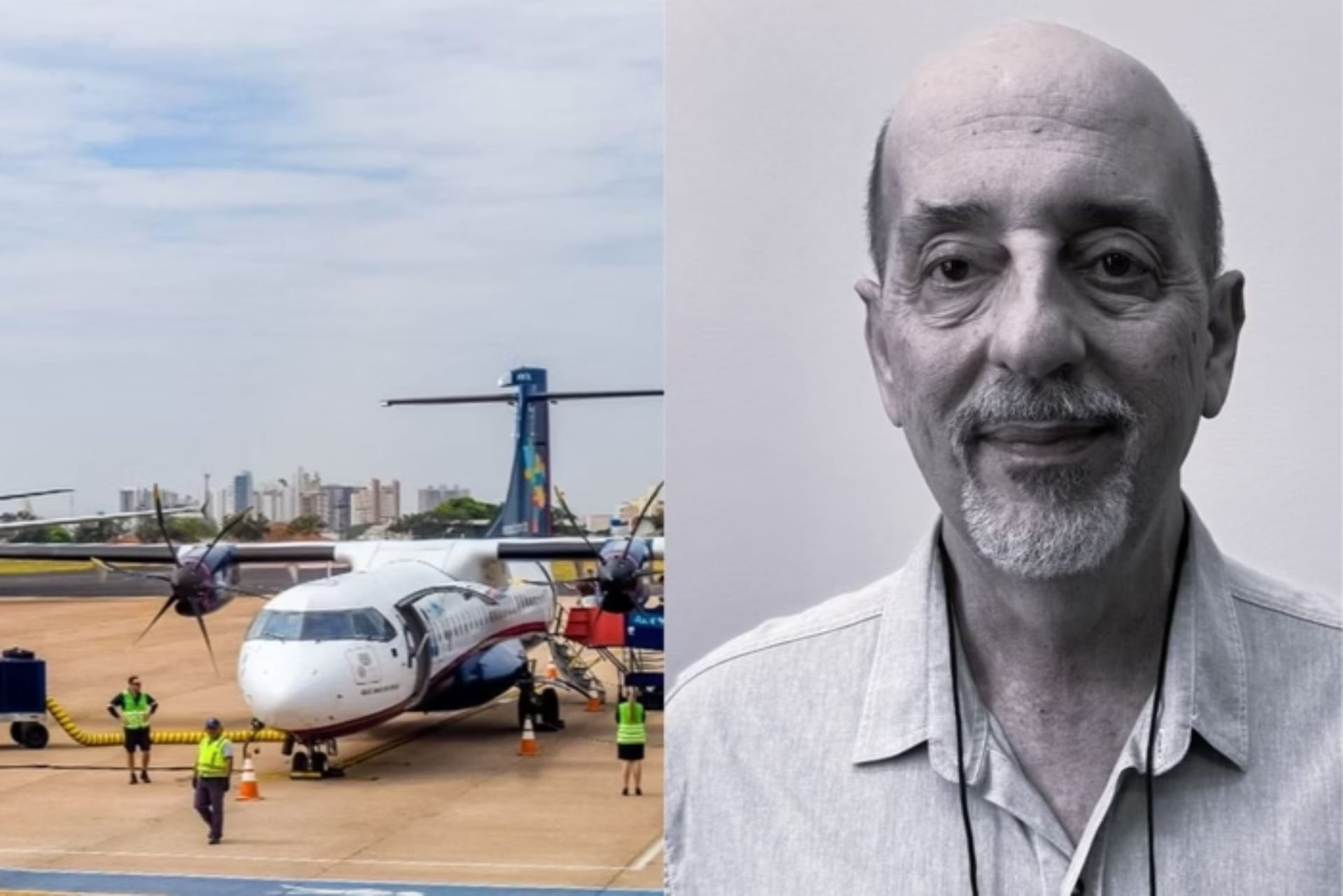 Tragédia no aeroporto, idoso morre após cair de escada de avião em São José do Rio Preto