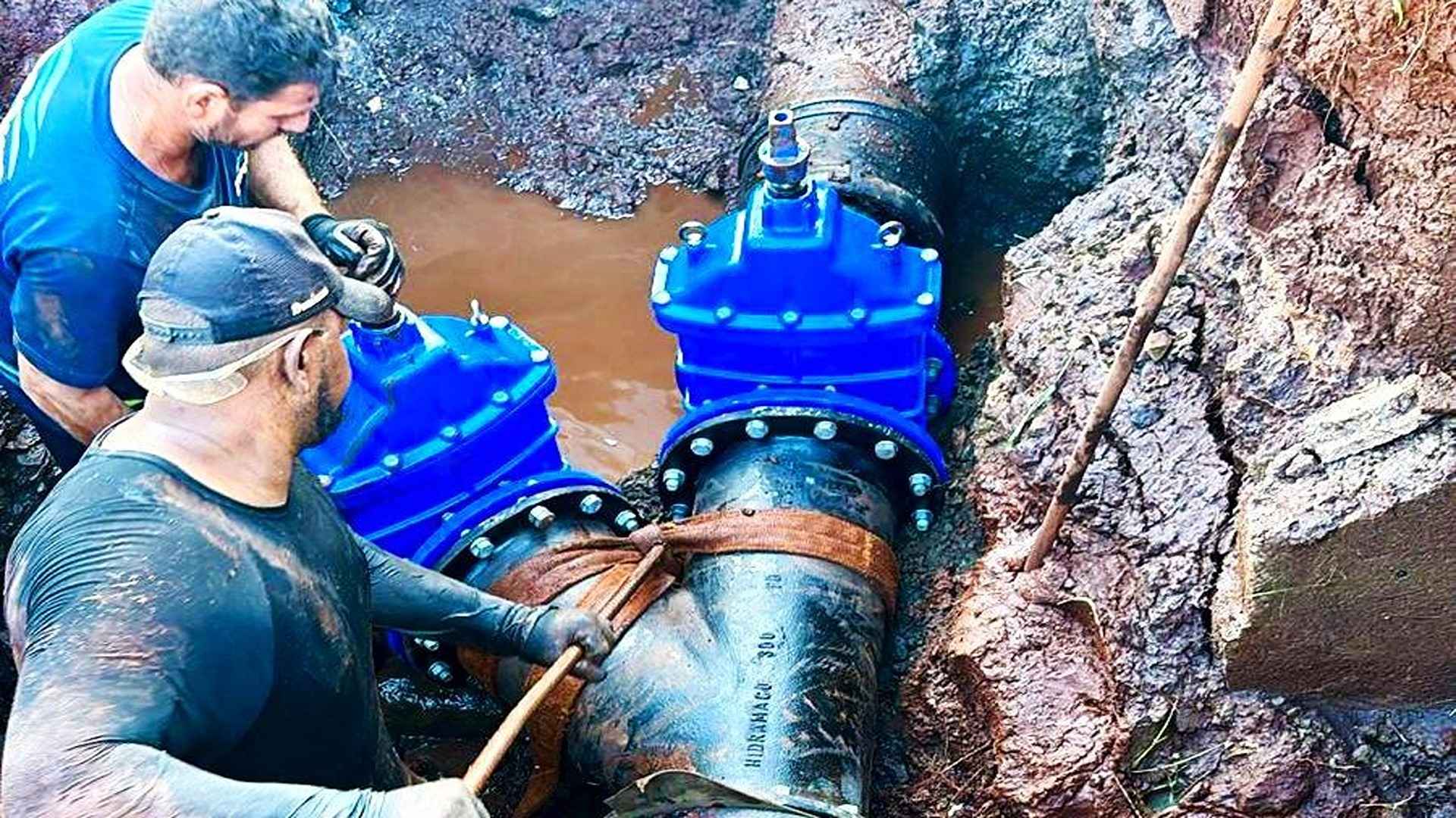 Nova adutora melhorará o abastecimento de água na região Oeste