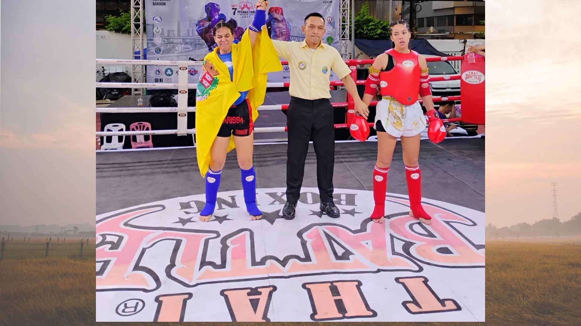 Sertanezina Larissa Silva Barros é campeã de Muay Thai do ITMA WMO World Championships