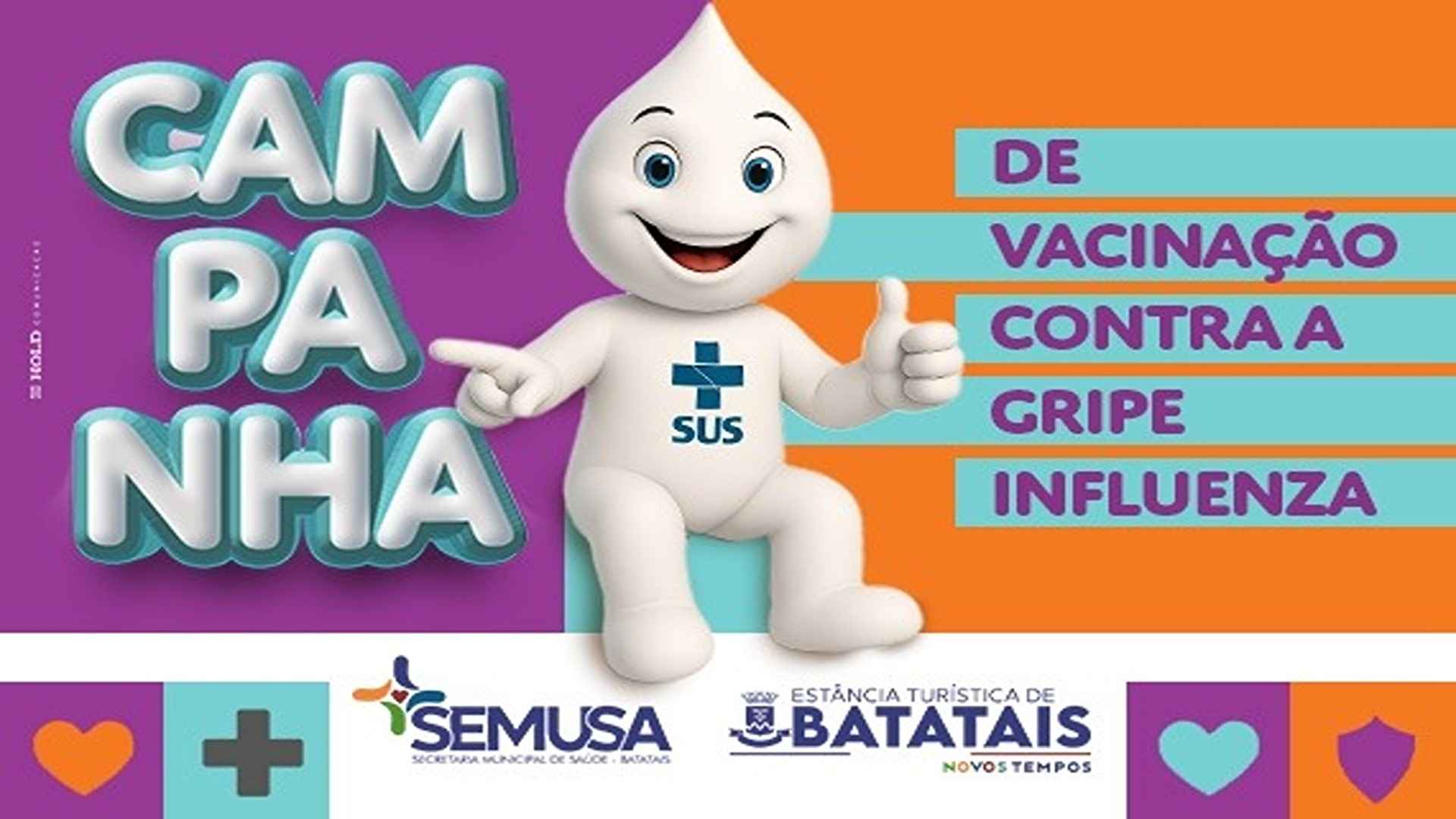Vacinação contra a gripe é ampliada para toda a população em Batatais