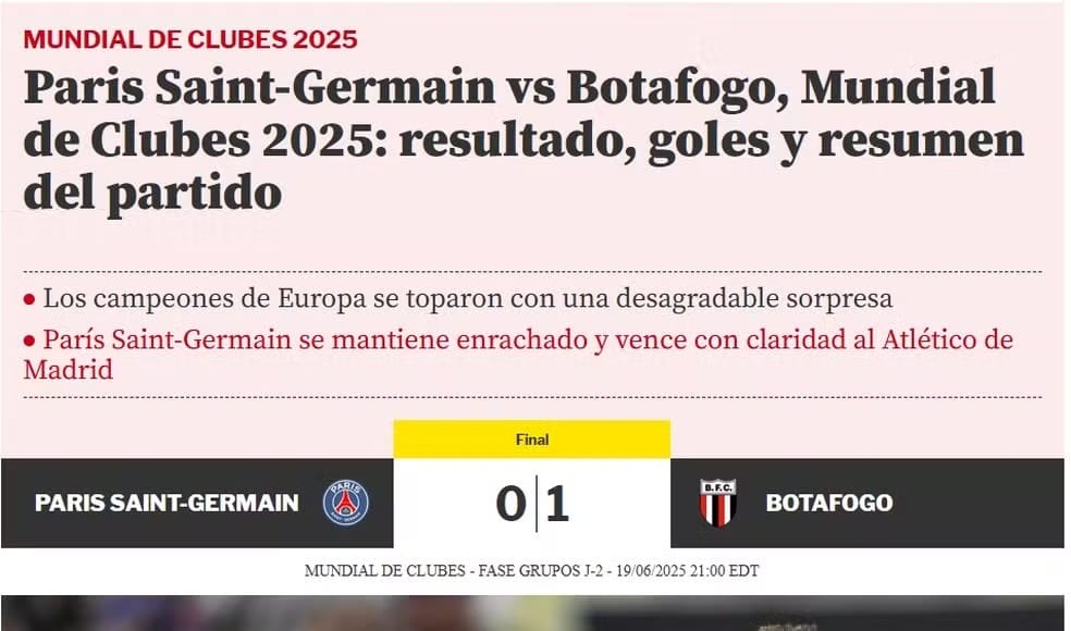 Erro em site espanhol associa escudo do Botafogo de Ribeirão Preto ao clube carioca na cobertura da Copa do Mundo de Clubes