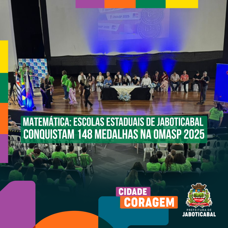 Estudantes de Jaboticabal conquistam 148 medalhas na Olimpíada de Matemática do Estado de São Paulo