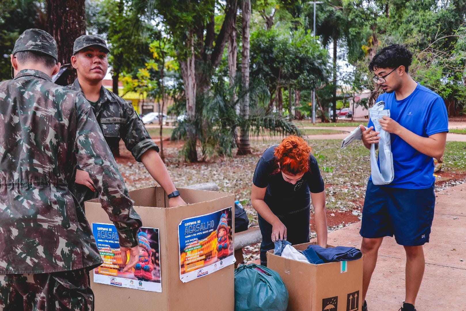 Fundo Social e Tiro de Guerra dão continuidade à Campanha do Agasalho 2025 em Ribeirão Preto