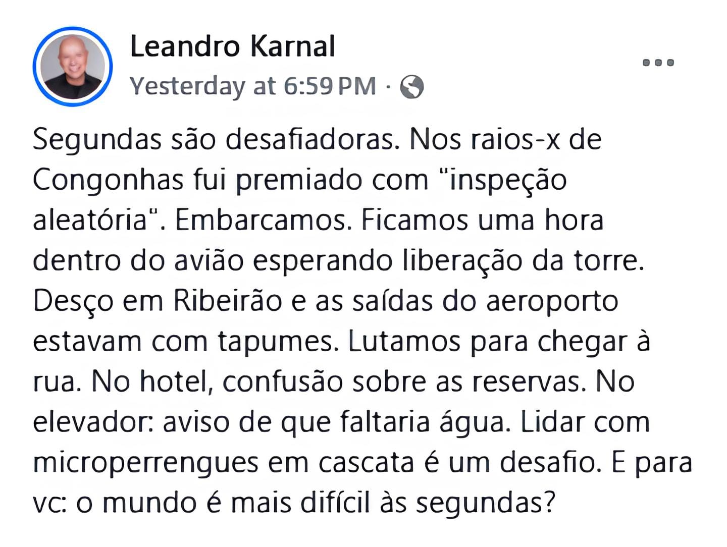 Leandro Karnal critica infraestrutura de Ribeirão Preto após participar da Feira do Livro