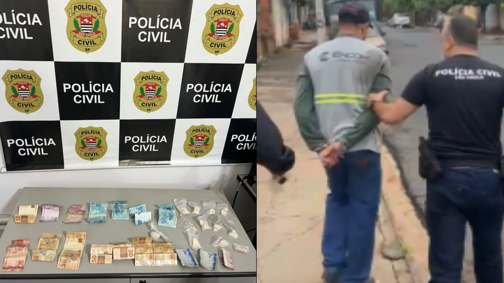 Motorista de caminhão de coleta é detido em Monte Azul Paulista após denúncia; polícia apreende drogas e dinheiro