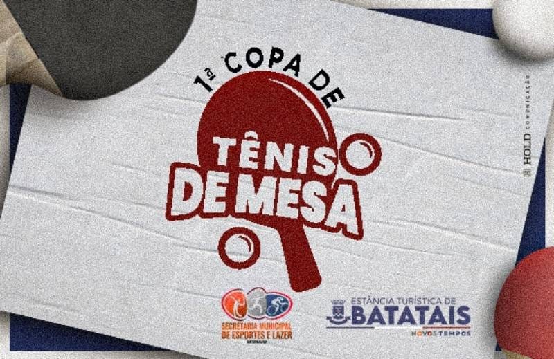 Secretaria de Esportes lança a 1ª Copa de Tênis de Mesa de Batatais para jovens atletas