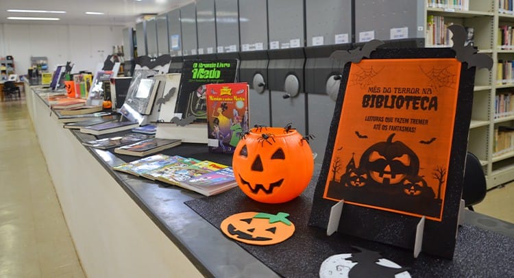 Biblioteca de Franca abre mostra temática de terror e oferece empréstimo de títulos do gênero